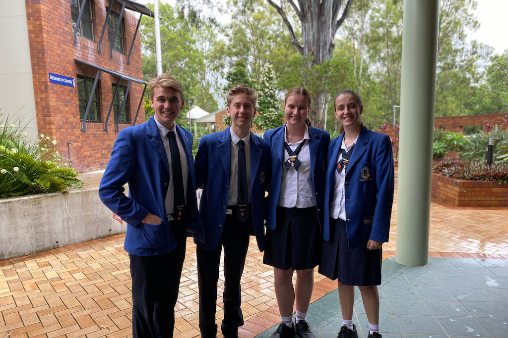Four students from Cannon Hill Anglican College